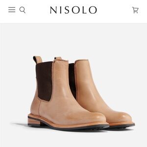 Nisolo Light Brown Leather Chelsea Boots